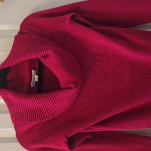 AEROSPOSTALE BRAND WOMENS JUNIOR SIZE MAGENTA COWL NECK PULLOVER SWEATER MEDIUM